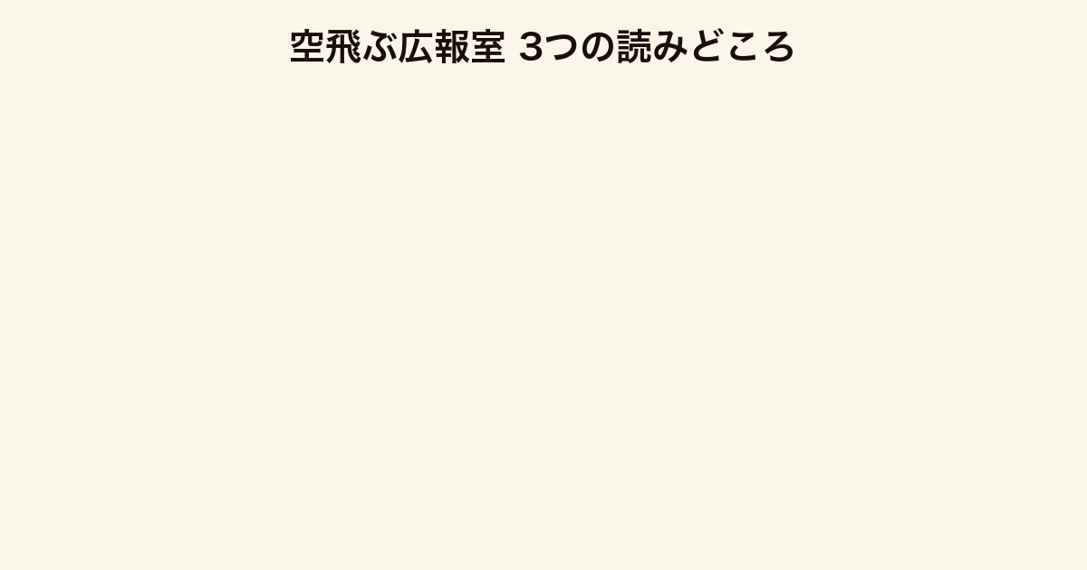 空飛ぶ広報室 3つの読みどころ（自衛隊取材・夢の再生・大人の恋愛）
