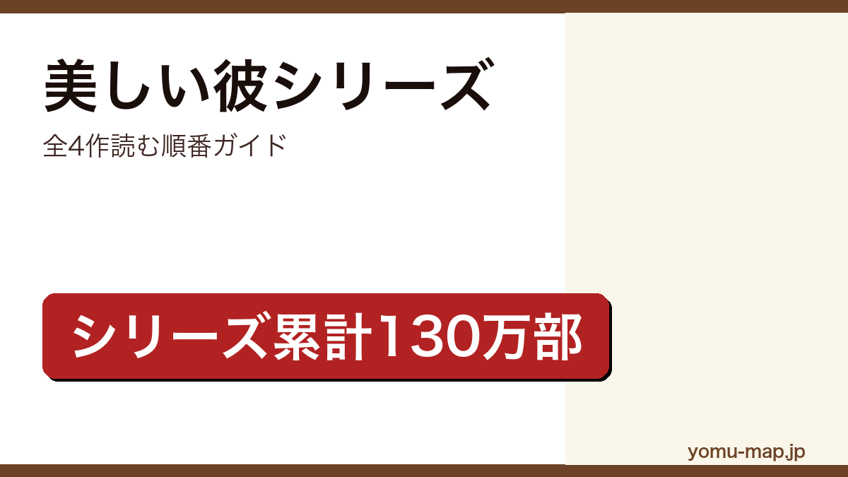 美しい彼シリーズ（凪良ゆう・全4作・累計130万部・萩原利久×八木勇征ドラマ化）読む順番ガイドのアイキャッチ画像