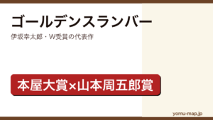 ゴールデンスランバー（伊坂幸太郎・本屋大賞×山本周五郎賞W受賞）レビュー記事のアイキャッチ画像