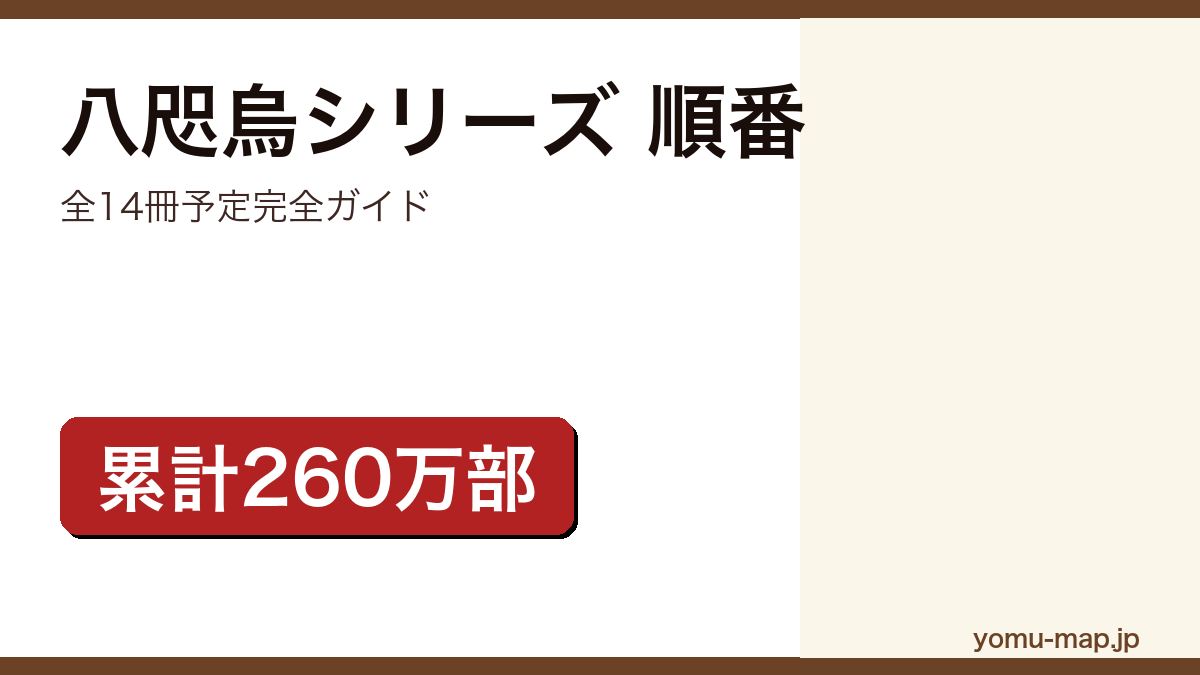 八咫烏シリーズ読む順番完全ガイド記事のアイキャッチ画像(2026年最新版・全14冊予定)