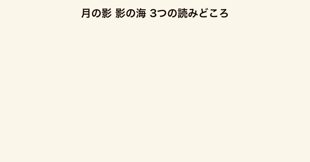 月の影 影の海 3つの読みどころ（重厚な世界観・少女の自己確立・シリーズ第1作の意義）