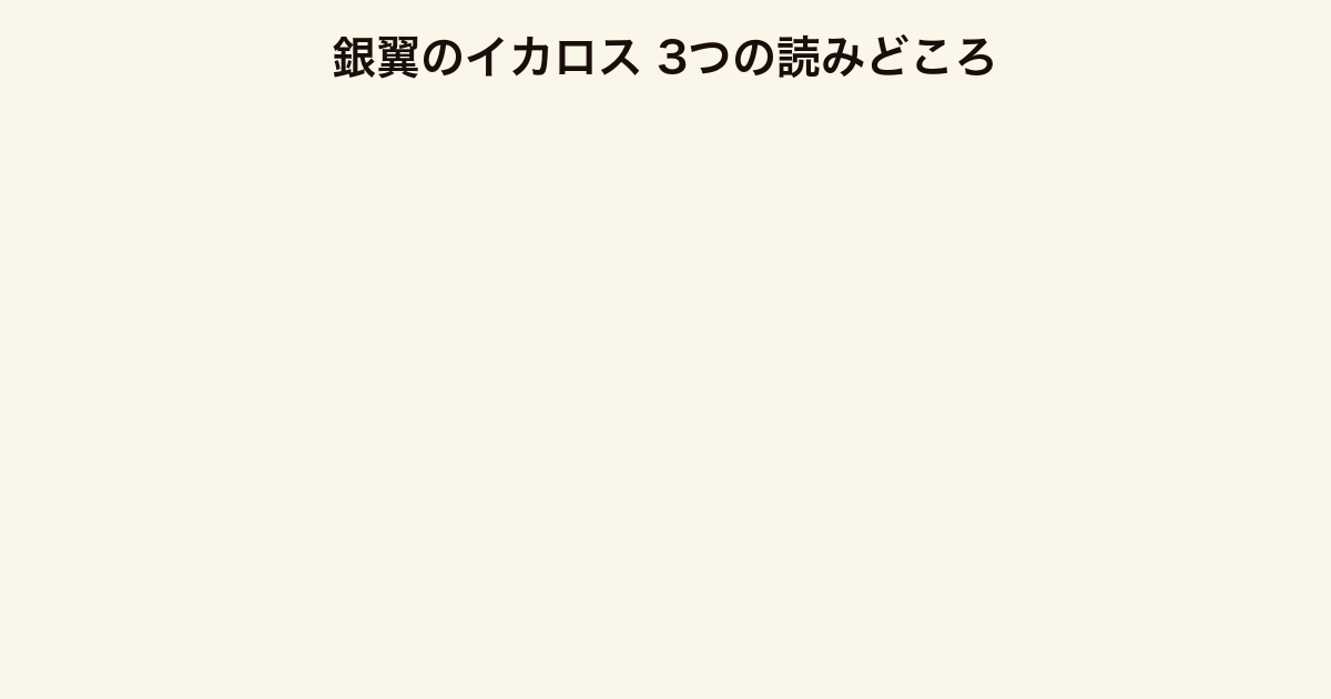 銀翼のイカロス 3つの読みどころ（銀行対政治権力・半沢の真骨頂・ドラマ第2部の原作）