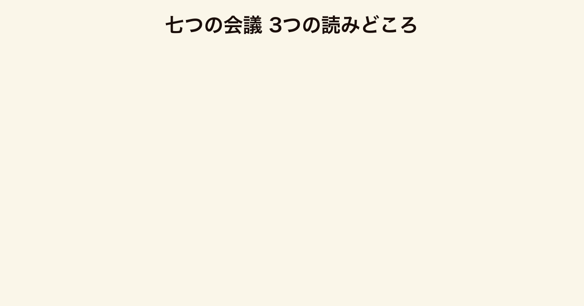七つの会議 3つの読みどころ（連作の構成・拡大する展開・良心を問うテーマ）