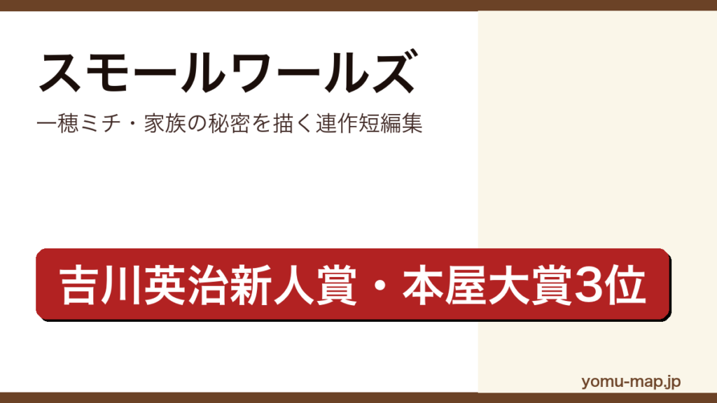 スモールワールズ（一穂ミチ・第43回吉川英治文学新人賞・2022年本屋大賞第3位の連作短編集）レビュー記事のアイキャッチ画像