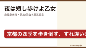 夜は短し歩けよ乙女（森見登美彦・第20回山本周五郎賞受賞作）レビュー記事のアイキャッチ画像