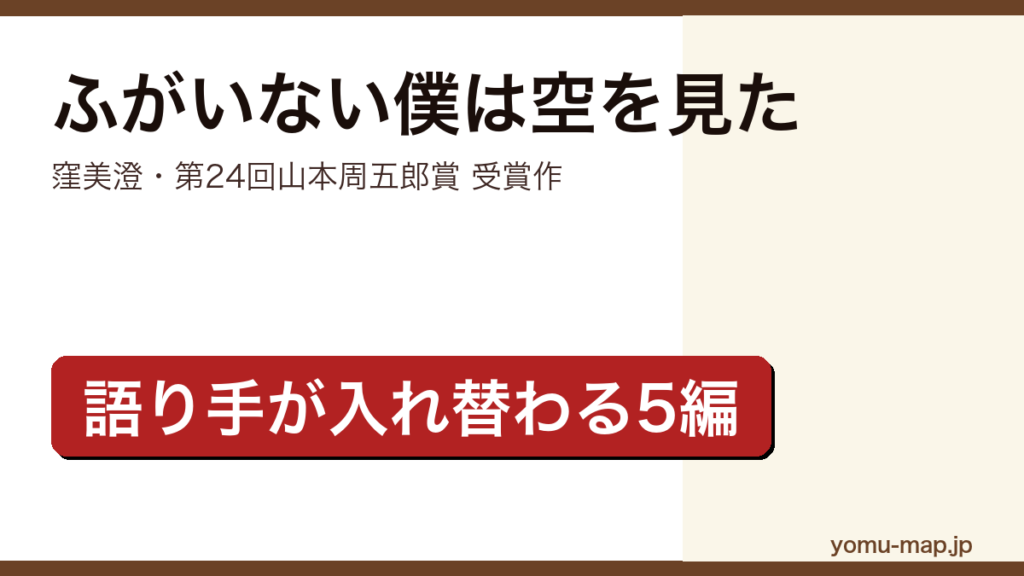 ふがいない僕は空を見た（窪美澄・山本周五郎賞を受賞した連作短編集）レビュー記事のアイキャッチ画像