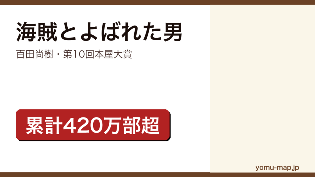 海賊とよばれた男（百田尚樹の長編。出光興産の創業者をモデルにした第10回本屋大賞受賞作）レビュー記事のアイキャッチ画像