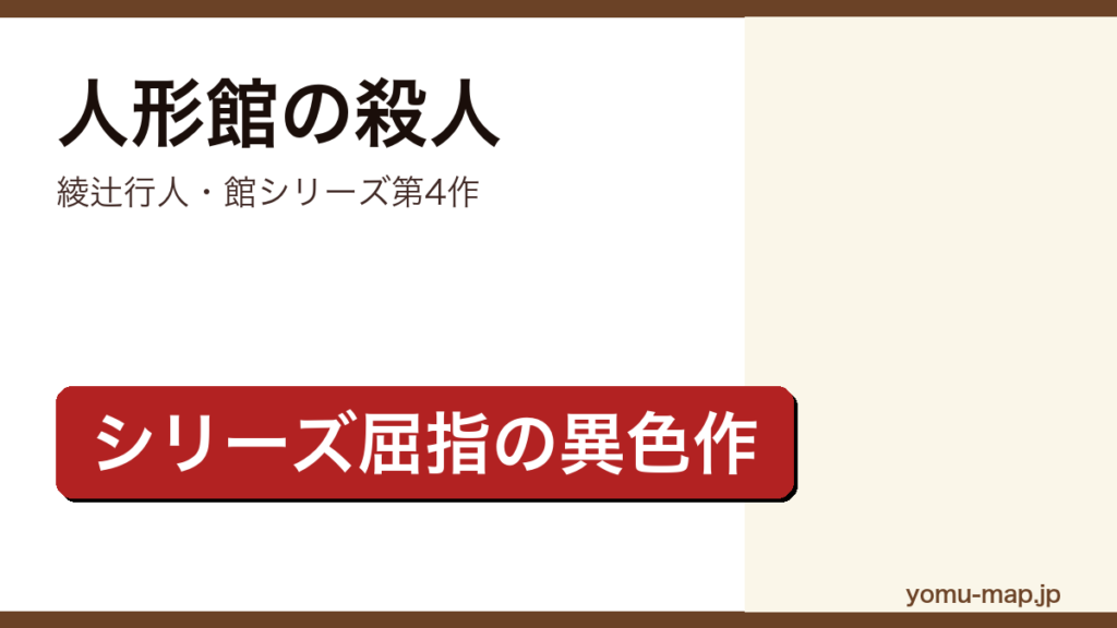 人形館の殺人（綾辻行人の館シリーズ第4作。京都の屋敷を舞台にした本格ミステリー）レビュー記事のアイキャッチ画像