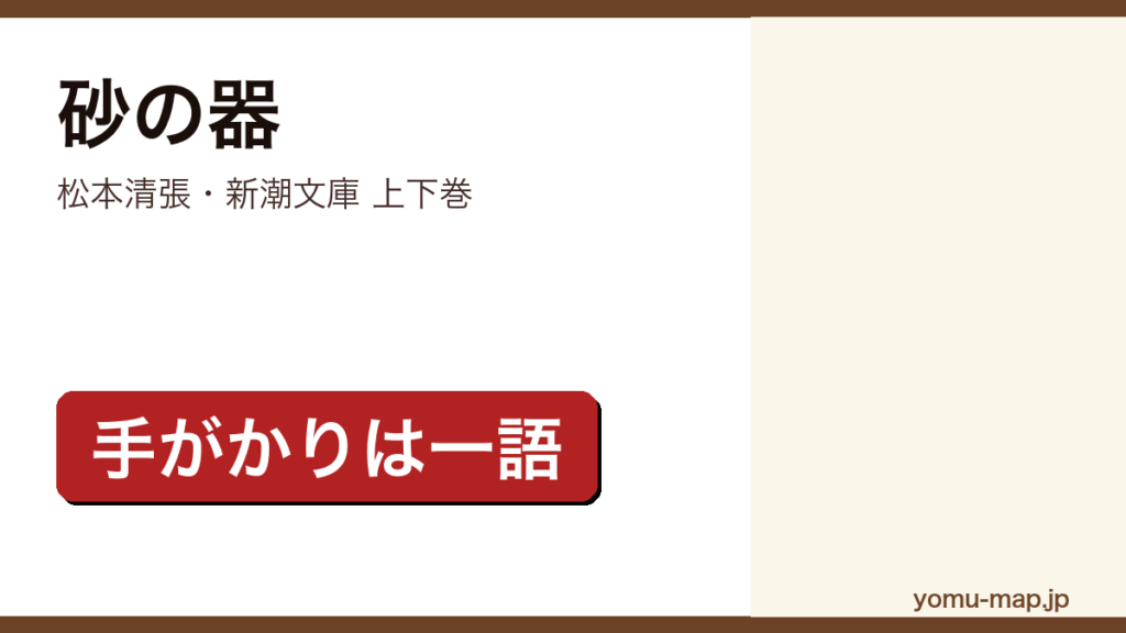 砂の器（松本清張の代表作。カメダという一語を頼りに全国へ広がる捜査行を描いた長編）レビュー記事のアイキャッチ画像