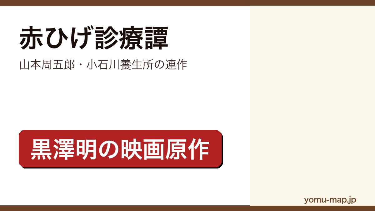 赤ひげ診療譚(山本周五郎・小石川養生所の連作)レビュー記事のアイキャッチ画像