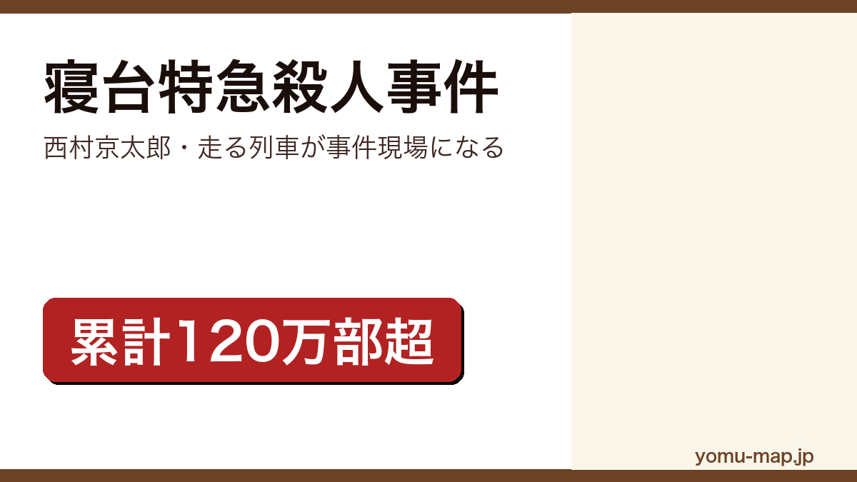 寝台特急殺人事件(西村京太郎・走る列車が事件現場になる)レビュー記事のアイキャッチ画像