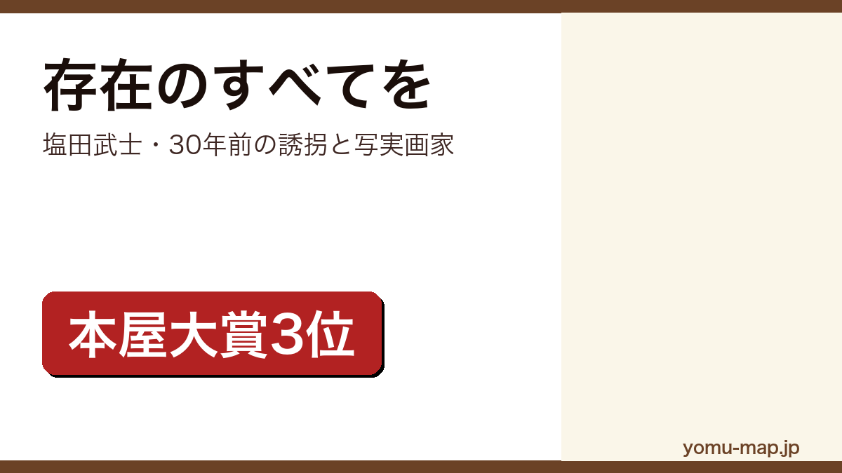 存在のすべてを(塩田武士)レビュー記事のアイキャッチ画像