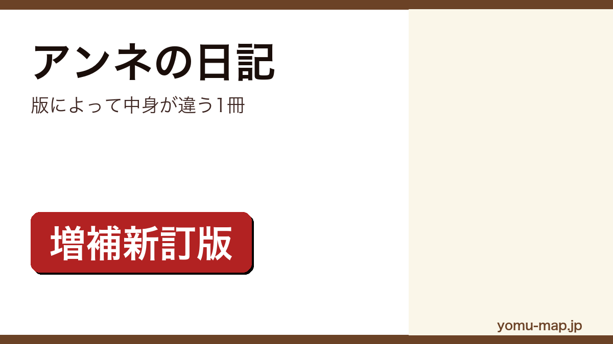 アンネの日記 レビュー記事のアイキャッチ画像