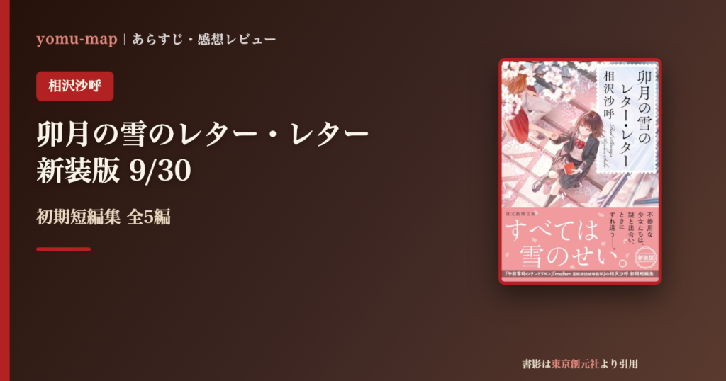 卯月の雪のレター・レター 相沢沙呼のレビュー記事アイキャッチ画像