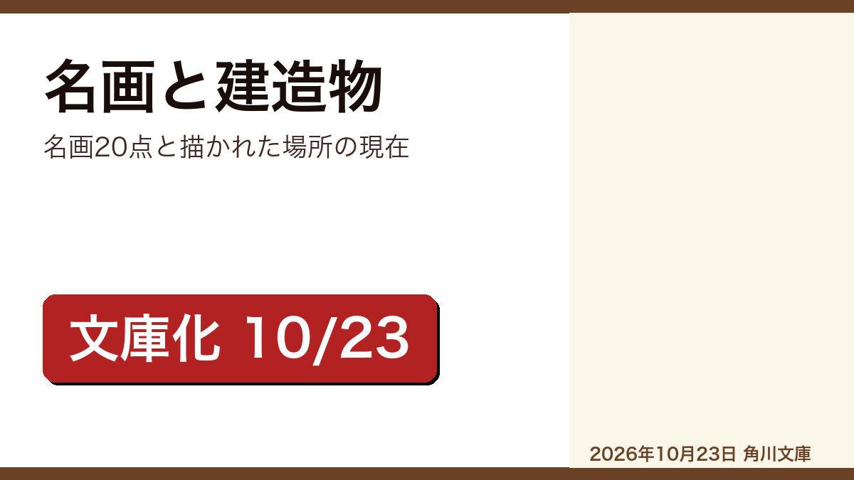 名画と建造物 中野京子のレビュー記事アイキャッチ画像
